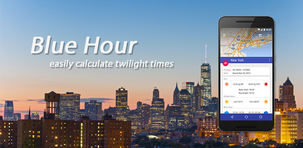 Blue Hour (Solar Photography Calculator)