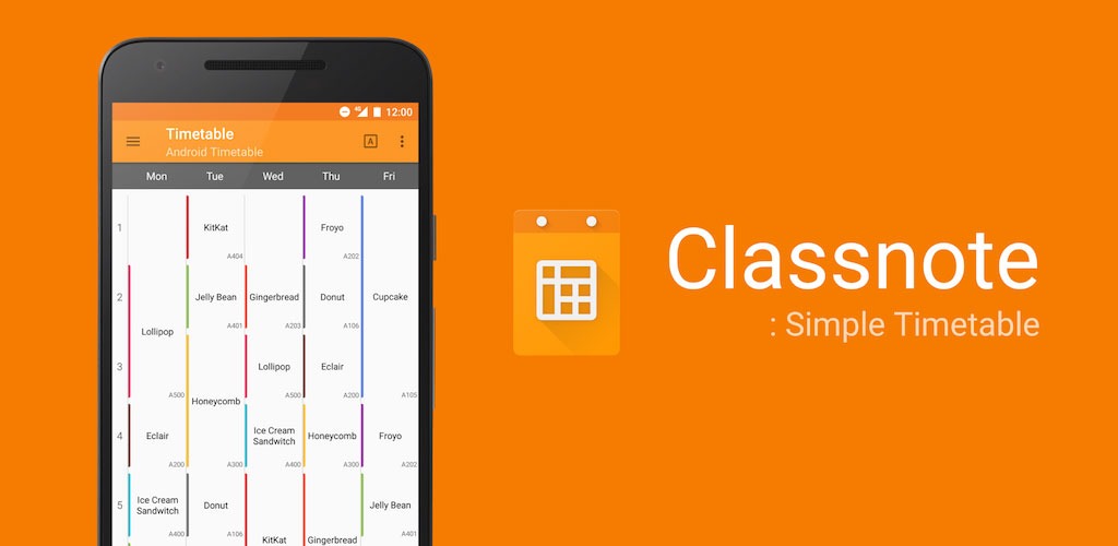 Classnote: Simple Timetable Classnote: Simple Timetable