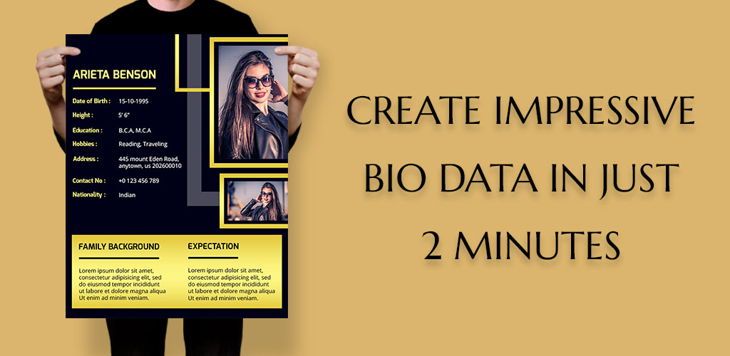 Creative Biodata Maker Premium