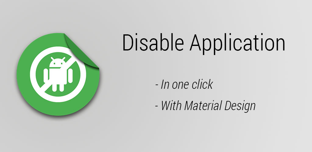 Disable Application Disable Application