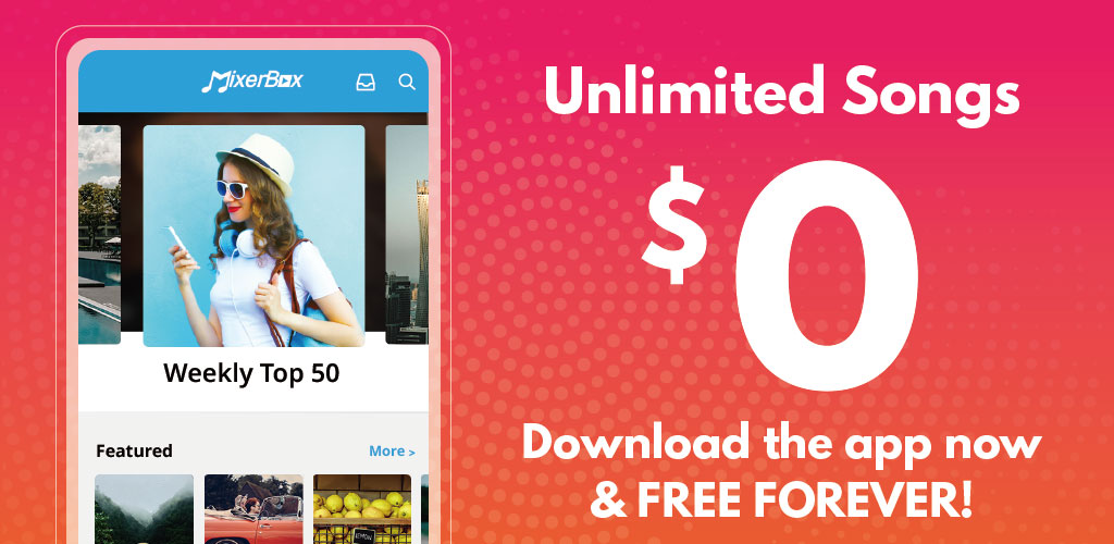 Free Music App (Download Now) MP3 Player MixerBox