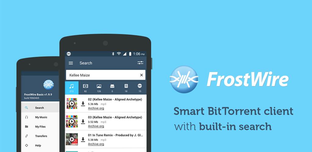 FrostWire Torrent Downloader & Music Player