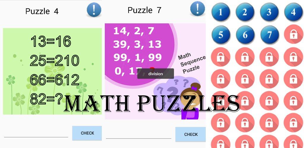 Math Puzzles PRO 2018 Math Puzzles PRO 2018