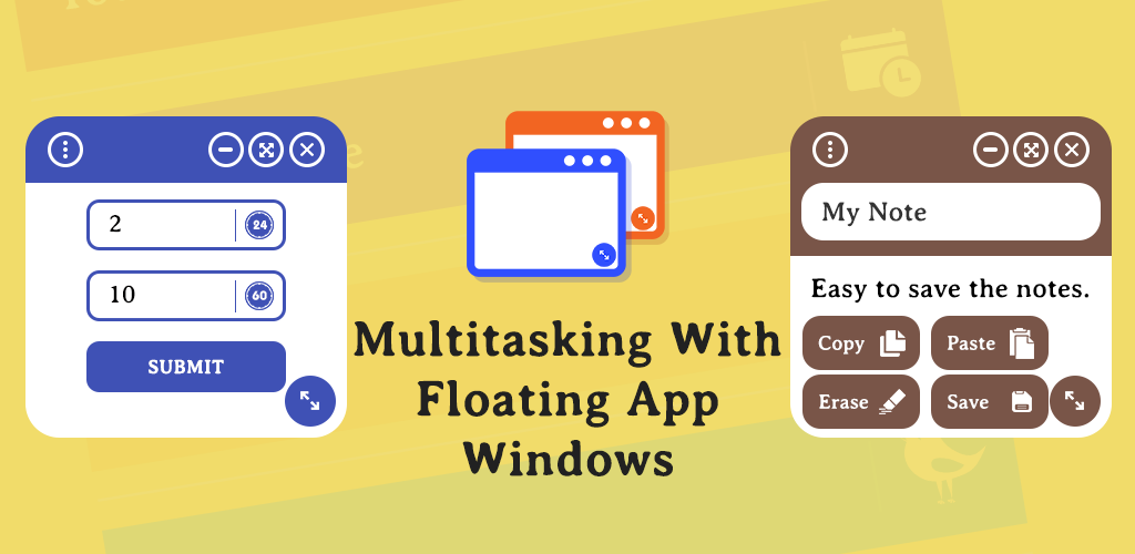 Multitasking with Floating app windows 