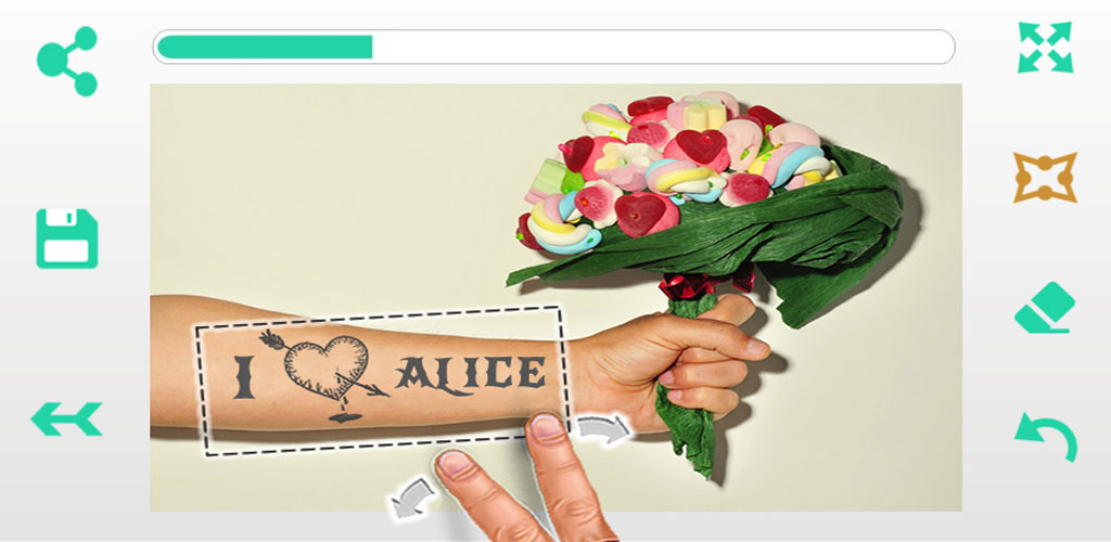Text Tattoo: photo editor Text Tattoo: photo editor