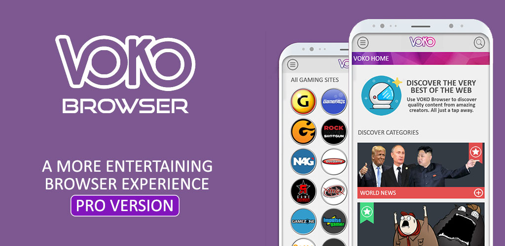 VOKO Web Browser PRO - Discover the Web VOKO Web Browser PRO - Discover the Web