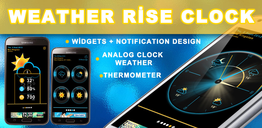 Weather Rise Clock 30+ Widgets PRO