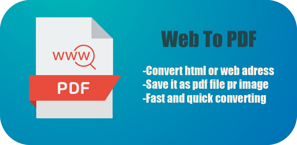 Webpage to PDF - Web to PDF converter - URL to PDF