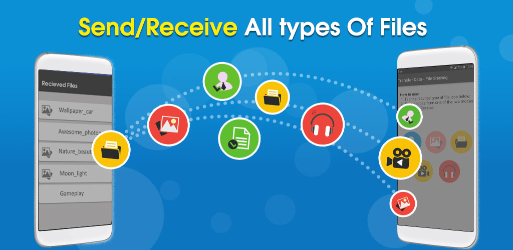 Wifi file transfer - Video and Audio Sharing app