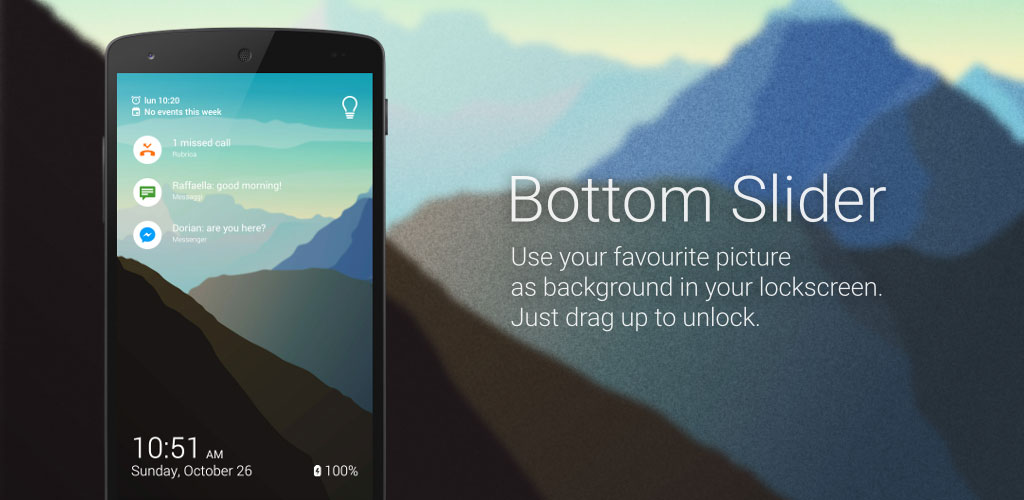Bottom Slider - Lock screen