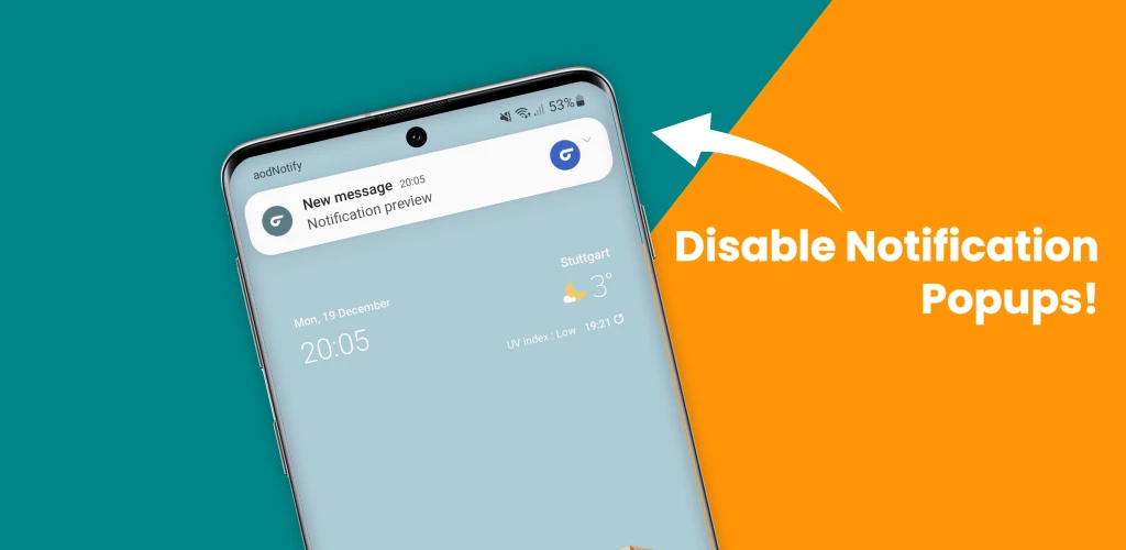 Disable Notification Popups 