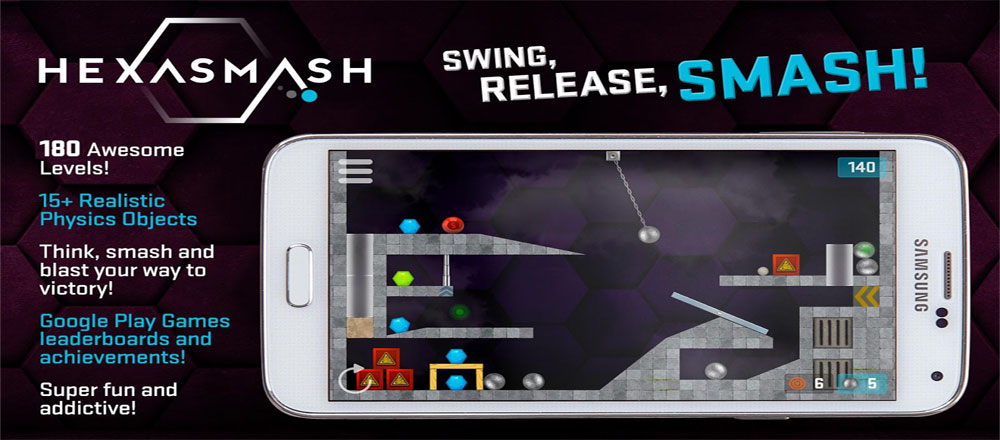 Download Hexasmash Pro - Outstanding "Hexagon Pendulum" Game for Android! Download Hexasmash Pro - Outstanding "Hexagon Pendulum" Game for Android!