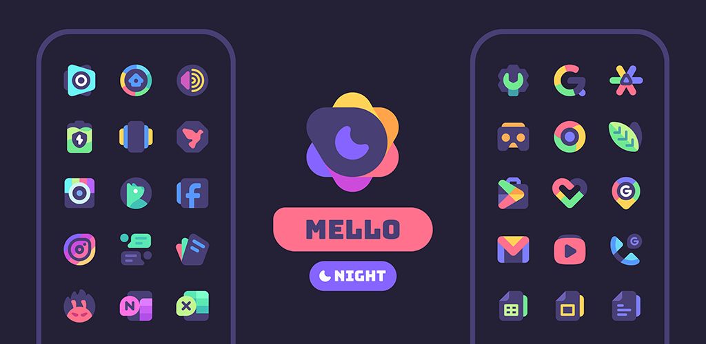 Mello Night Icon Pack 