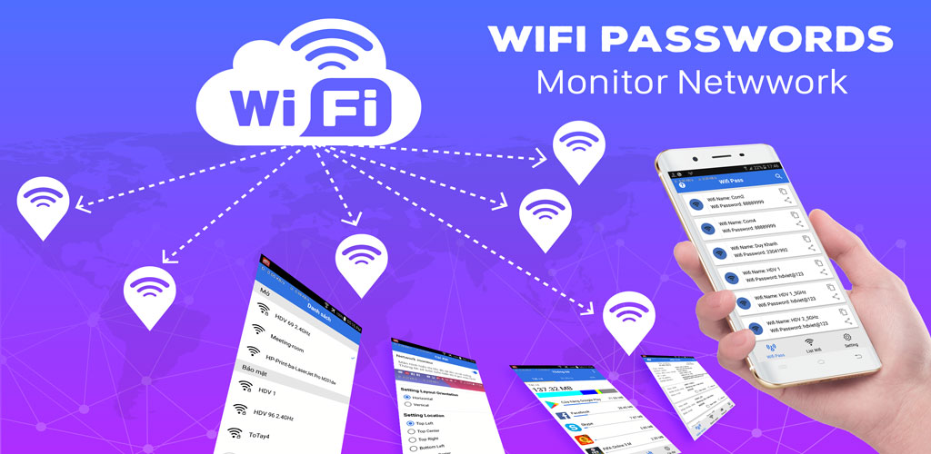 WiFi Password Recovery & Speed Test, Monitor WiFi Password Recovery & Speed Test, Monitor