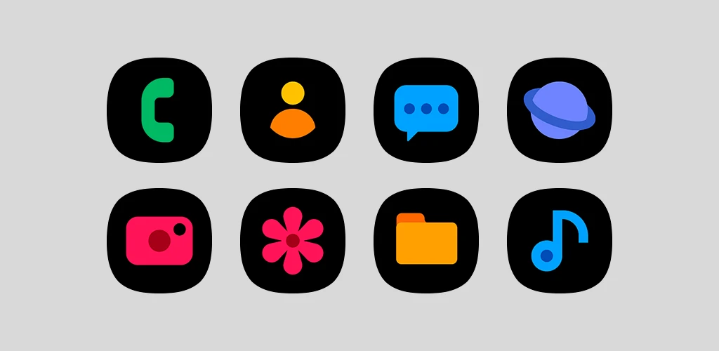 OneBlack - Icon Pack OneBlack - Icon Pack
