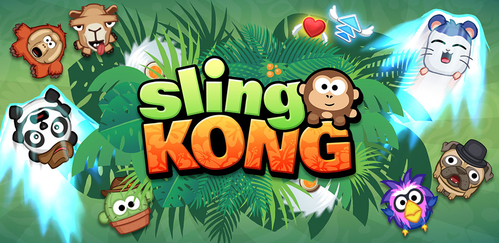 Sling Kong 4.4.10 – Exciting Offline Monkey Sling Arcade Game + MOD 2 Sling Kong