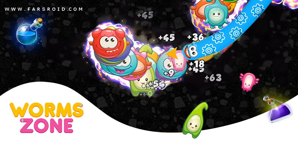 Worms Zone .io - Action Game “Worm Territory - Hungry Snakes” Android + Mod 2 Worms Zone .io - Voracious Snake