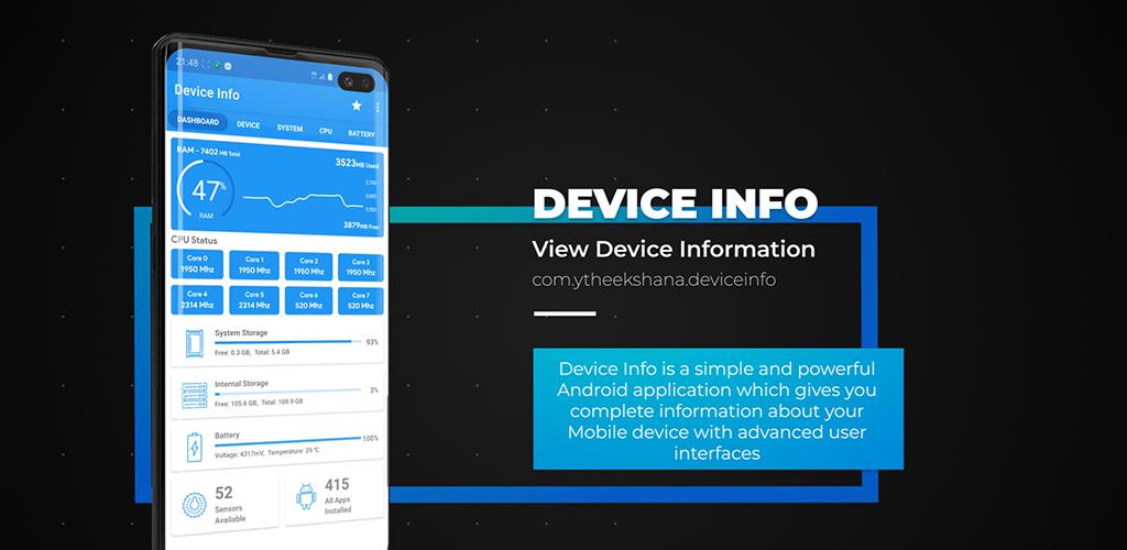Device Info Premium 3.4.2.1 — Android Hardware and Software Details 2 Device Info View Device Information